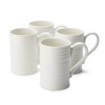 Portmeirion Sophie Conran Fine Porcelain 12 Ounce Tall Mug, Set of 4 - W... - $132.00