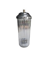 Vintage GoodCook Ribbed Plastic Straw Dispenser w/ Chrome Lid Retro Kitc... - €15,88 EUR