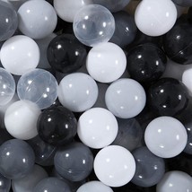 Ball Pit Balls Play Balls For Toddlers -100Pcs Colors Black, White, Gray... - $47.65