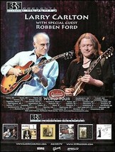 Larry Carlton with Robben Ford 2007 Outback World Tour advertisement 8 x 11 ad - $4.50