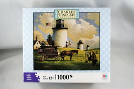 Charles Wysocki Three Sisters of Nauset Lighthouse Jigsaw Puzzle 1000 - $11.28
