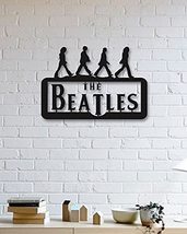 LaModaHome The Beatles Designed Wall Decorative Metal Wall Art Black Wall Décor, - £44.97 GBP