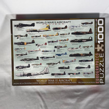 EUROGRAPHICS WORLD WAR II AIRCRAFT JIGSAW PUZZLE 1000 PIECE Complete - $7.66