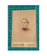 Antique Victorian Cabinet Card Pretty Lady Sarah Shaw Harry A Webb Phila... - £11.02 GBP