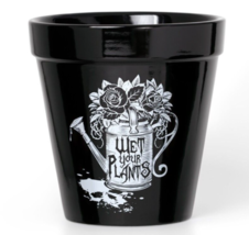 Alchemy Gothic Black Wet Your Plants Plant Pot Kitchenware Baking GPP5 Planter - £14.91 GBP