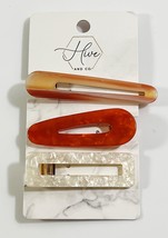 Hive and Co. Salon Hair Clip Set of 3 Coral 3 Ct - $185.64 MXN