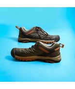 KEEN Saltzman Low WP Hiking Shoes Waterproof Gray Orange Size 9 1011537 - £42.53 GBP