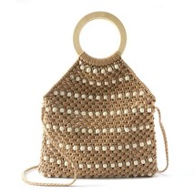 Violet Ray - Crochet Macrame Beaded Bag - £26.82 GBP