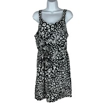 West Loop Women&#39;s Print Mini Dress Size M Black/White - $18.50