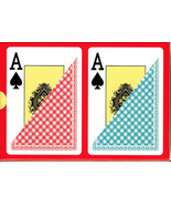 CHIPS and GAMES Plastic Playing Cards 2 Decks Poker Size Jumbo - £11.58 GBP