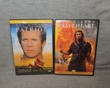 Lot of 2 Mel Gibson Movie DVDs: The Patriot, Braveheart - £7.60 GBP