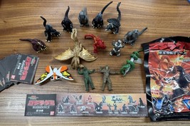 BANDAI GODZILLA GUMI Lot of 14 Mini Figures Manda Mothra King Gudorah - $109.80