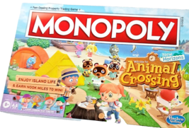 Hasbro Monopoly Animal Crossing Board Game Gaming Horizons Edition Brand New - £13.12 GBP