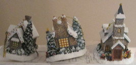 Kinkade Set 3 (See Descript) Winter Memories Bradford Exchange Coa Nib - £24.16 GBP