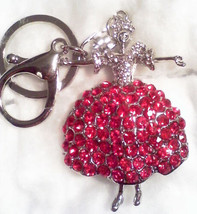 Ballerina in Red Rhinestone Skirt New Free Delivery - £8.60 GBP