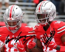 Emeka Egbuka &amp; Marvin Harrison Jr Signed Photo 8X10 Rp Autographed Ohio State - £15.65 GBP