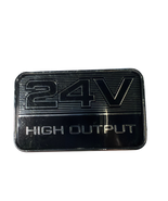 24V High Output Emblem Badge 2.5 x 1.5 in Black Chrome - $14.72
