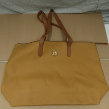 JOY &amp; IMAN Taupe Brown Luxury Tote Bag Purse Satchel Beachy Chic - £23.89 GBP