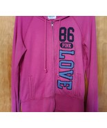 Victoria’s Secret LOVE PINK 86 Full Zip Hoodie Y2K RARE Vintage M Sweats... - $44.61 CAD