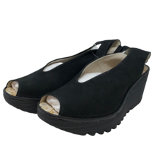 Fly London Yala Perf Wedge Open Toe Sandals Size 35 - £127.60 GBP