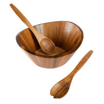 Gibson Home Sherwood 3 Piece Acacia Wood Salad Bowl and Serving Utensil Set i... - $62.82