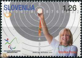 Slovenia. 2016. Slovene Paralympic Medals - Veselka Pevec (MNH OG) Stamp - £2.69 GBP
