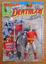 Marvel Cosmic Defenders Deathlok Action Figure Toy 1992 New Toybiz Backpack Gun - $24.74