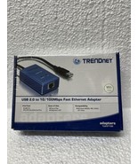 Trendnet USB 2.0 to 10/100Mbps  Fast Ethernet Adapter TU2-ET100  NEW - $15.83