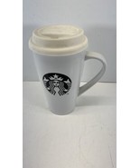 Starbucks 2014 White / Black Travel Mug 18oz - £7.74 GBP