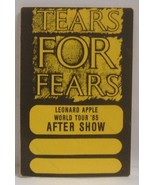 TEARS FOR FEARS - VINTAGE 1985 CONCERT TOUR CLOTH BACKSTAGE PASS - $15.00