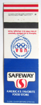 Safeway Food Store 1984 Olympic - Lucerne Eggs Ad 20 Strike Matchbook Cover - £1.17 GBP