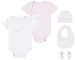 Nike Baby Boys or Girls Neutral Swoosh Bodysuit , 5-Piece 0-6 Months - $42.08