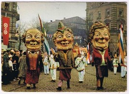 Postcard Maanzer Fassenacht Schwellkopp In Shrove Monday Parade - £7.82 GBP