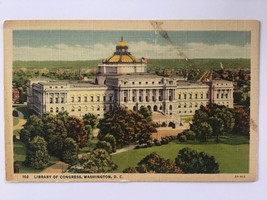  vintage POSTCARD w/stamp unposted ✉️ WASHINGTON D.C. Library of Congress - £3.88 GBP