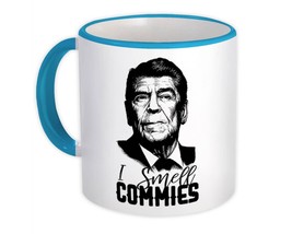 I Smell Commies : Gift Mug US President Ronald Reagan Vintage Humor Art American - £12.57 GBP