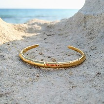 Greek Golden Backbone Cuff - the Perfect Simplistic Stacking Bracelet for Summer - £15.14 GBP