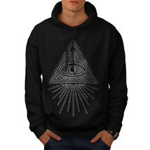 Wellcoda Triangle Eye Art Mens Hoodie, Magic Casual Hooded Sweatshirt - £25.79 GBP+
