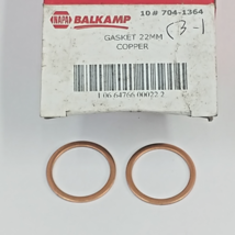 2x Napa Balkamp 704-1364 For Jeep Jeepster Fits 7/8 M22 Copper Drain Plu... - $24.27