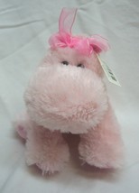 Russ MINI DARLY THE SOFT PINK HIPPO WITH BOW 4&quot; Plush Stuffed Animal Toy... - £12.64 GBP