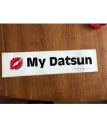 Lip Stickers Bumper Sticker Kiss My Datsun 11&quot; x 3&quot; NEW Original 1982 - $156.50 MXN