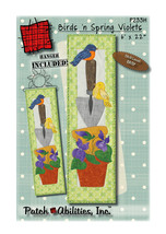 Patch Abilities Birds n Spring Violets Pattern with 6 Inch Sun Hanger P233H - £20.41 GBP