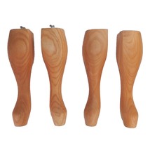 4 Queen Anne Style Wood Table Legs 7 5/8&quot; x 1.75&quot; Unfinished 8&quot; - $15.99