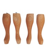 4 Queen Anne Style Wood Table Legs 7 5/8&quot; x 1.75&quot; Unfinished 8&quot; - $298.05 MXN