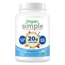 USDA Organic Simple Plant Protein Powder, Chocolate Peanut Butter Cup, 3... - £44.99 GBP