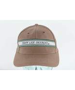 Troy Lee Designs Racing Spell Out Striped Canvas Adjustable Hat Cap Brown - £34.01 GBP