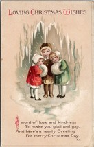 Christmas Clapsaddle Children Snow Cave Hand Muff Series 1947 c1910 Postcard X13 - £15.94 GBP