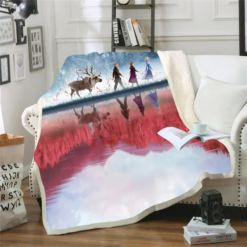 Disney Frozen Princess Olaf Blanket Plush Blanket Throw for Sofa Bed Cover - £29.22 GBP+