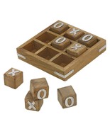 Wooden Tic Tac Toe/ Noughts and Crosses Game Unique Handmade Quality Woo... - £27.12 GBP