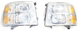 Pair Headlamp Assembly Suncracks PN22853027 OEM 07 14 Chevrolet Silverado 350... - £111.83 GBP