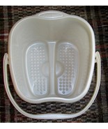 Massage Foot Bath Bucket with Handle, Pearl Color, Lightly Used With a L... - €25,84 EUR